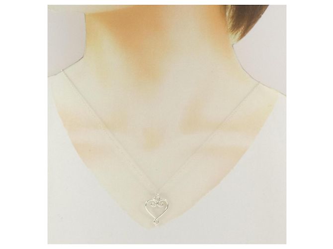 Autre Marque Tiffany Goldoni Herz-Halskette Silber - Ansicht 5