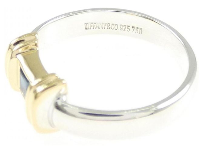 Autre Marque Anillo de zafiro Tiffany & Co. Plata Dorado - vista 4