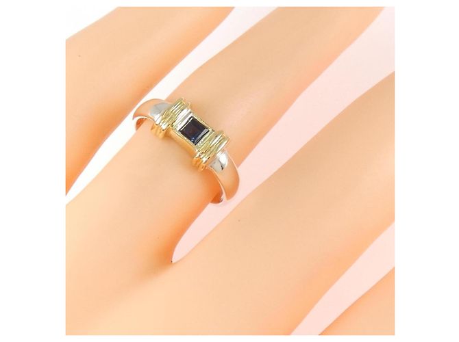 Autre Marque Anillo de zafiro Tiffany & Co. Plata Dorado - vista 5