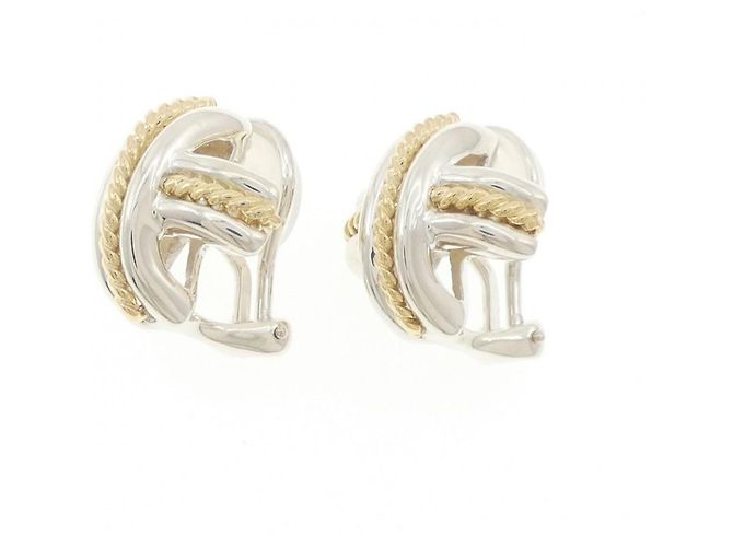 Autre Marque Pendientes de clip Tiffany Signature Plata Dorado - vista 2