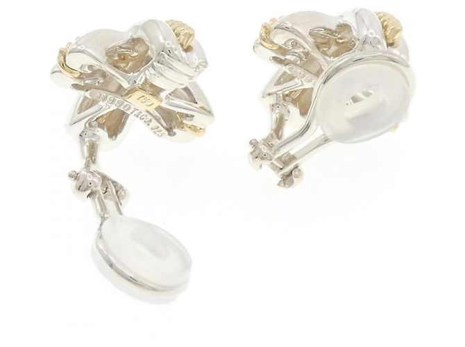 Autre Marque Pendientes de clip Tiffany Signature Plata Dorado - vista 3
