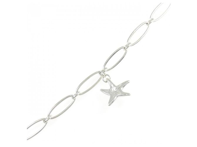 Autre Marque Pulseira de Prata com Pingente de Estrela do Mar Tiffany - vista 2