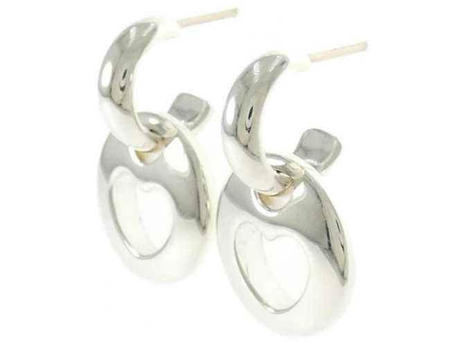 Autre Marque Orecchini a lobo a cuore Tiffany Argento - vista 2