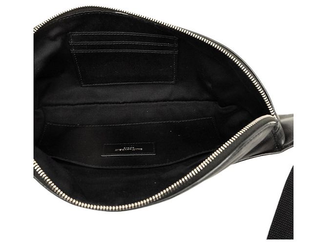 Autre Marque Borsa Sling Saint Laurent in pelle nera Nero - vista 4
