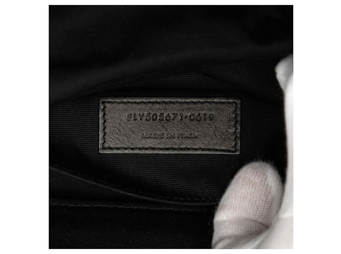 Autre Marque Borsa Sling Saint Laurent in pelle nera Nero - vista 6