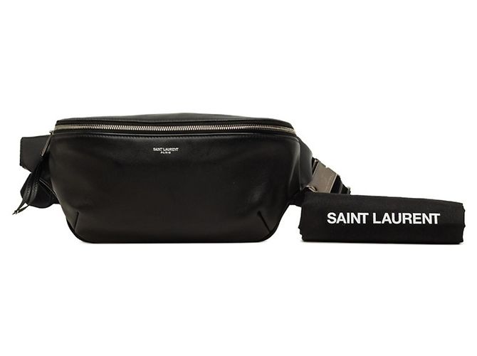 Autre Marque Borsa Sling Saint Laurent in pelle nera Nero - vista 7