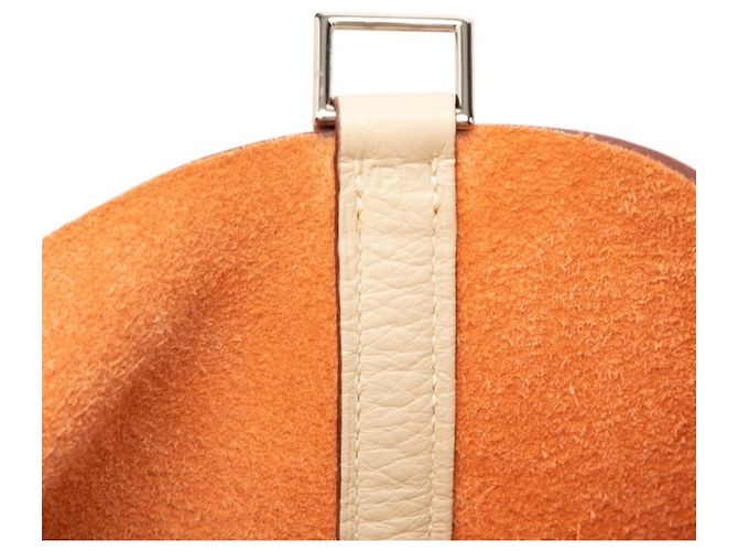 Hermès Hermes Picotin Lock MM Handbag Orange Cream - view 5