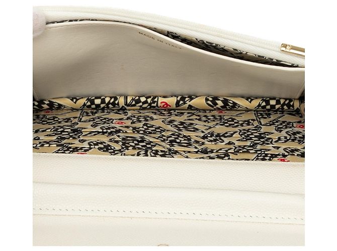 Bolso de hombro Chanel Matelassé Coco Mark con cartera y cadena Blanco - vista 4