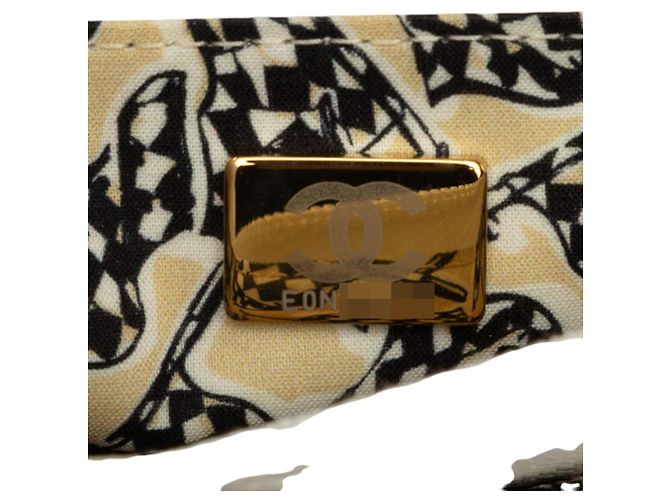 Bolso de hombro Chanel Matelassé Coco Mark con cartera y cadena Blanco - vista 8