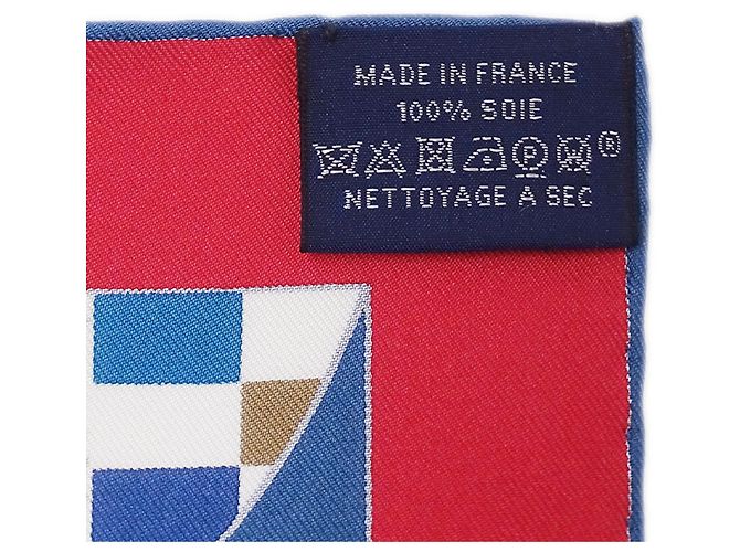 Hermès blauer Seidenschal - Ansicht 5