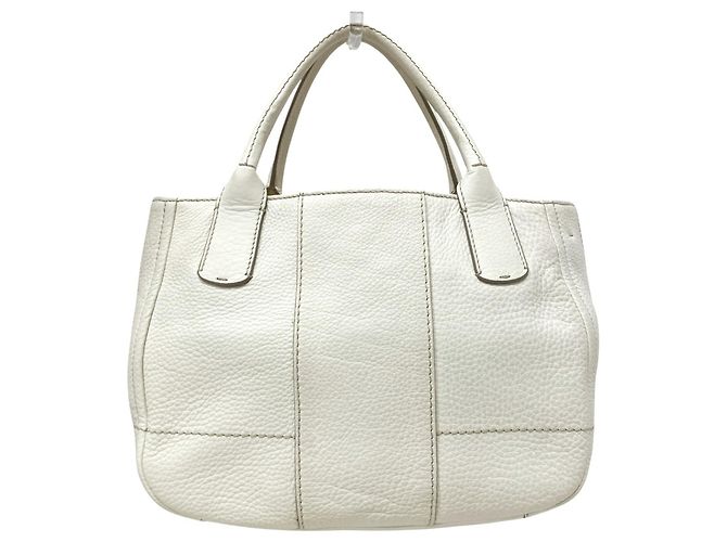Borsa a tracolla in pelle usata Salvatore Ferragamo Bianco - vista 2