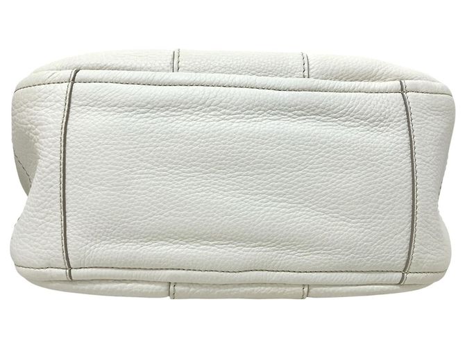 Borsa a tracolla in pelle usata Salvatore Ferragamo Bianco - vista 3