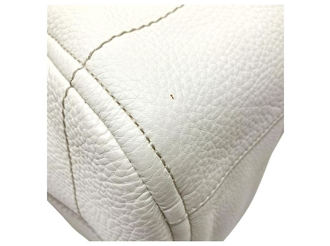 Borsa a tracolla in pelle usata Salvatore Ferragamo Bianco - vista 6