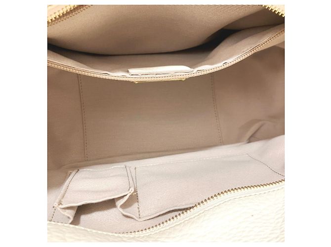 Borsa a tracolla in pelle usata Salvatore Ferragamo Bianco - vista 7