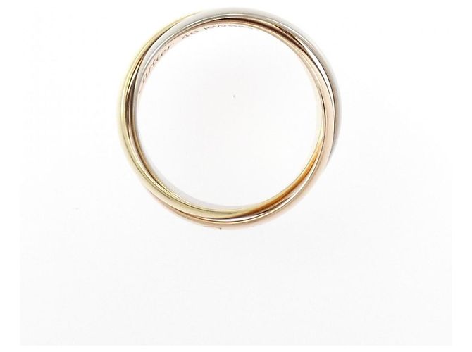 Anillo Cartier Trinity en oro blanco oro amarillo y oro rosa Dorado - vista 2