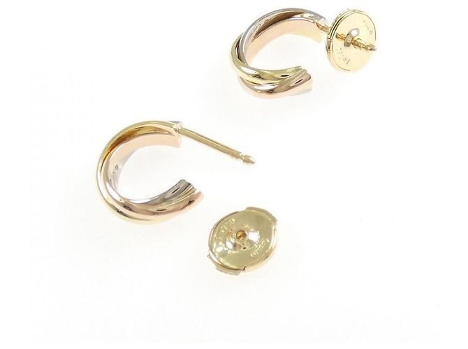 Pendientes Cartier Trinity Small Dorado - vista 3