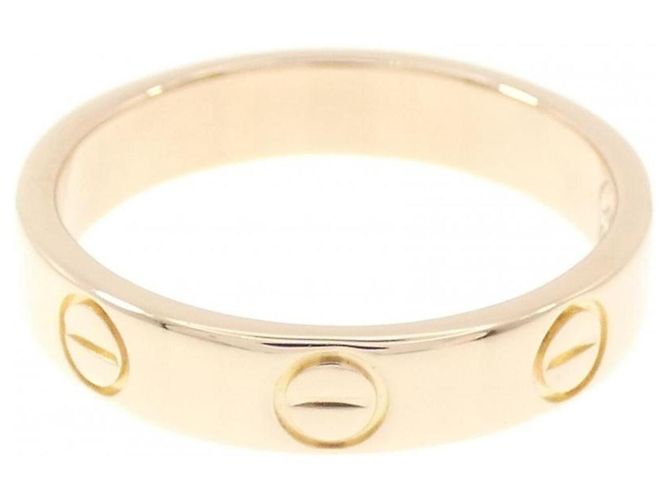 Anillo Cartier Mini Love en oro rosa Dorado - vista 2