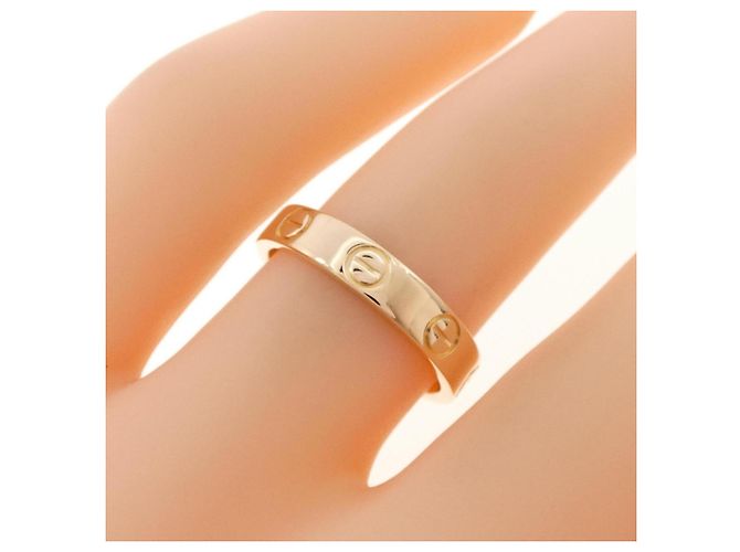 Anillo Cartier Mini Love en oro rosa Dorado - vista 4