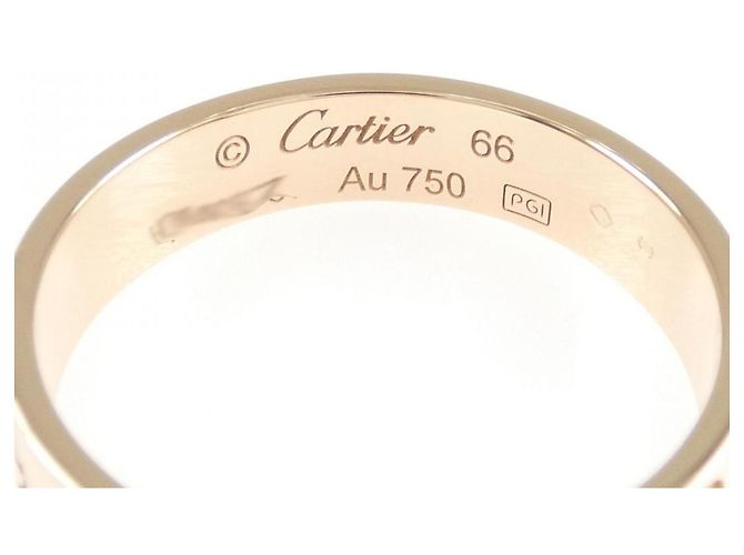 Anillo Cartier Love en oro rosa Dorado - vista 3