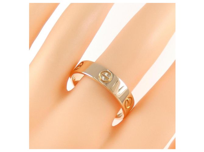 Anillo Cartier Love en oro rosa Dorado - vista 4