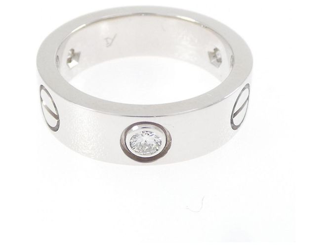 Cartier Love Ring mit halbem Diamantband Golden - Ansicht 2