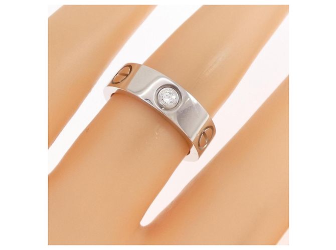 Cartier Love Ring mit halbem Diamantband Golden - Ansicht 4