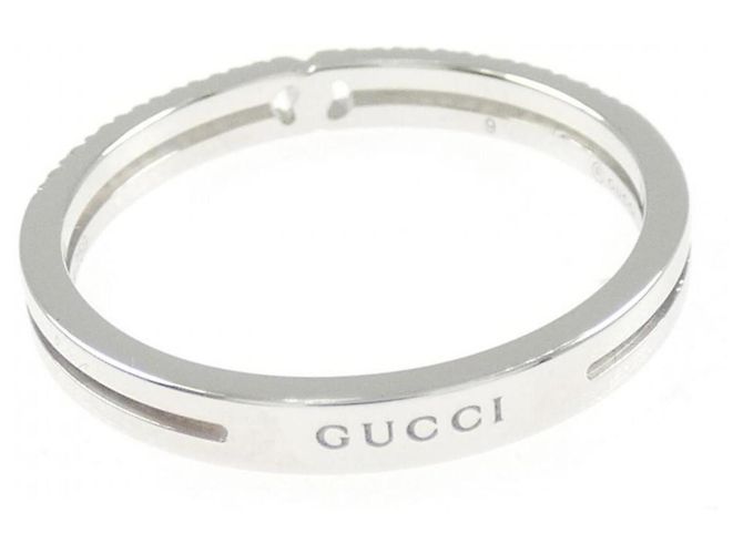 Bague Gucci Infinity en or blanc Doré - vue 3