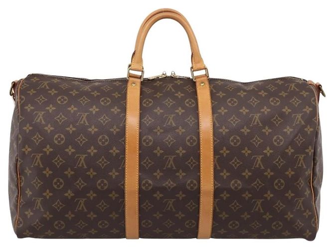 Louis Vuitton Keepall Bandouliere Monogram Canvas 55 Brown - view 2