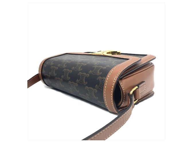 Céline Celine Teen Triomphe Schultertasche Braun - Ansicht 3