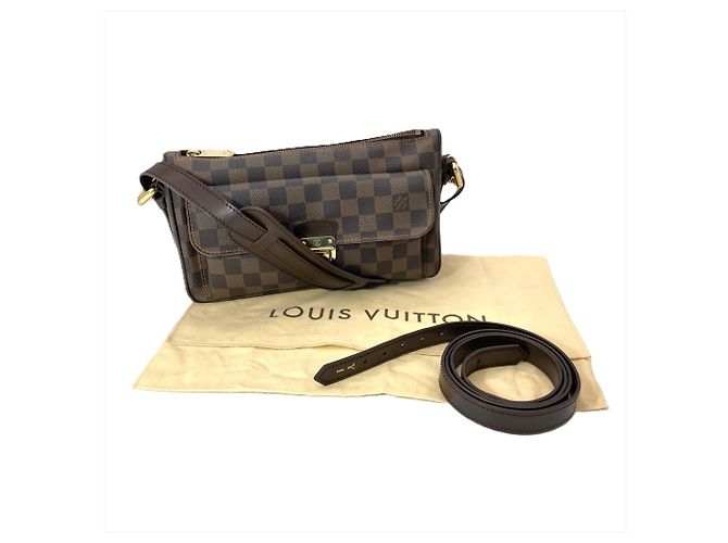 Borsa a tracolla Louis Vuitton Ravello GM Marrone Damier ebene - vista 10