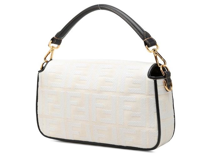 Bolso Fendi Baguette Negro Rosa Blanco - vista 2