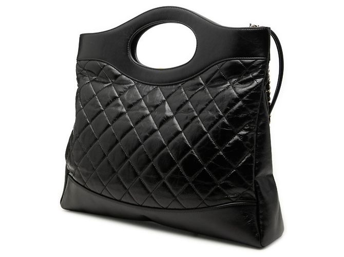 Borsa a tracolla con catena Chanel Coco Mark 31 Trentien Nero - vista 2