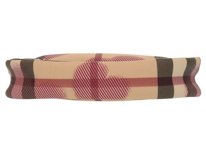 Burberry Nova Check Accessoire-Tasche in Herzform Rot Beige - Ansicht 5