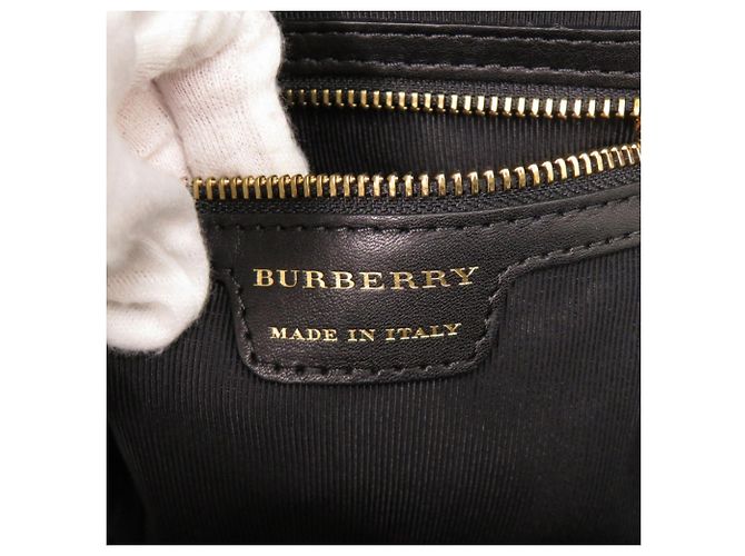 Mochila Burberry de algodón y cuero beige con estampado Check - vista 8