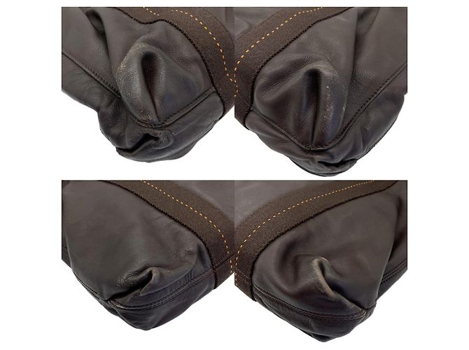 Hermès Sac à épaule horizontal Hermes Caravan Marron - vue 4