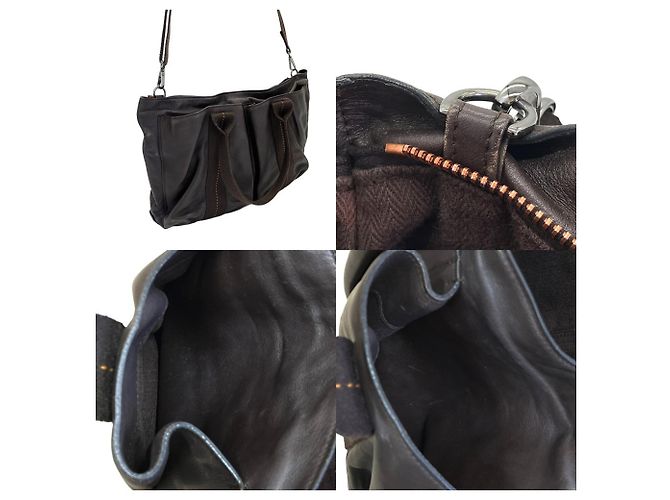 Hermès Sac à épaule horizontal Hermes Caravan Marron - vue 8