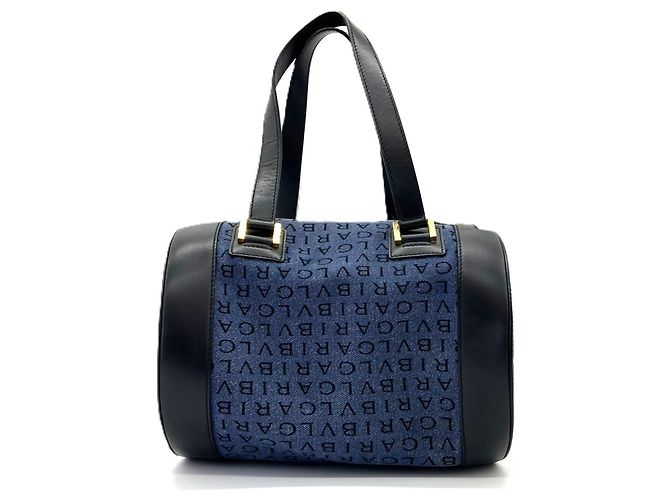 Bulgari Bvlgari B.zero1 Denim Mini Boston Drum Bag - vue 2