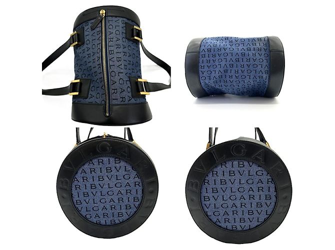 Bulgari Bvlgari B.zero1 Denim Mini Boston Drum Bag - vue 4