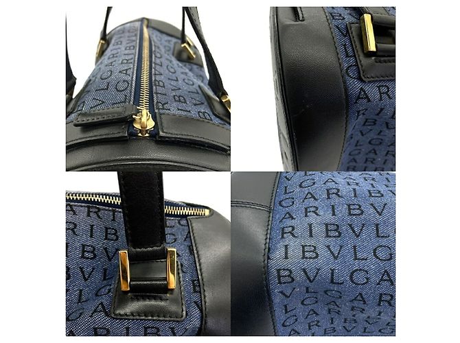 Bulgari Bvlgari B.zero1 Denim Mini Boston Drum Bag - vue 5