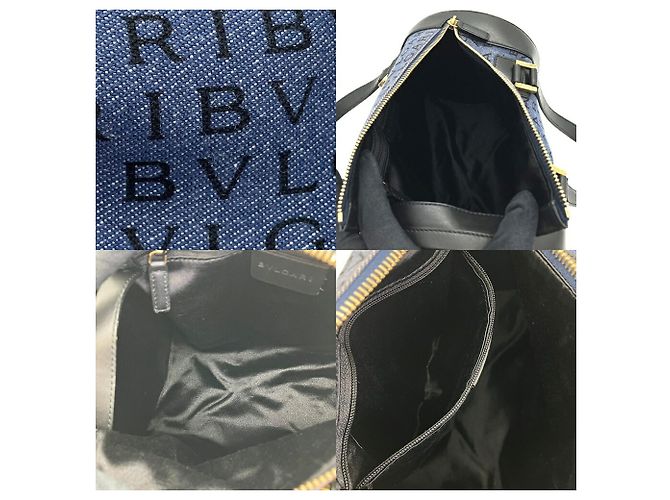 Bulgari Bvlgari B.zero1 Denim Mini Boston Drum Bag - vue 6