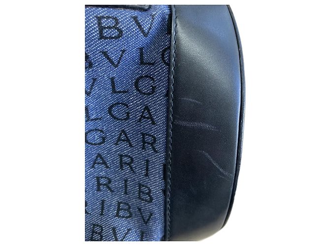 Bulgari Bvlgari B.zero1 Denim Mini Boston Drum Bag - vue 8