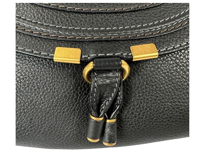 Chloé Stitch Mini Shoulder Bag Black - view 11