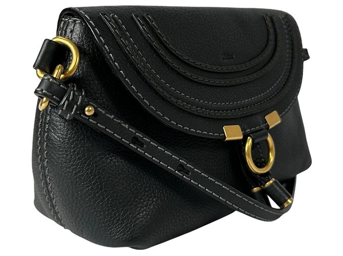 Chloé Stitch Mini Shoulder Bag Black - view 2
