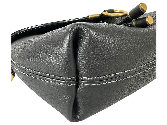 Chloé Stitch Mini Shoulder Bag Black - view 6