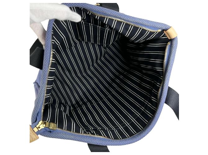 Louis Vuitton Cabas MM Antigua Tote Bag Schwarz Blau - Ansicht 11
