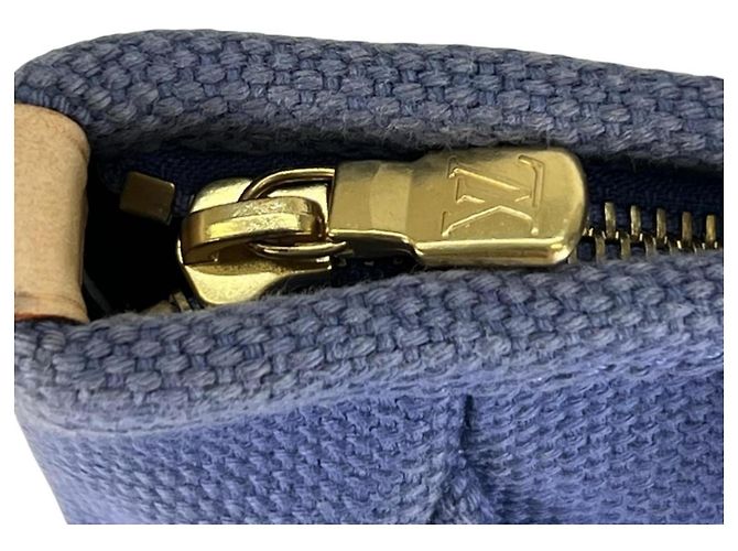 Louis Vuitton Cabas MM Antigua Tote Bag Schwarz Blau - Ansicht 18