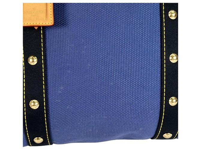 Louis Vuitton Cabas MM Antigua Tote Bag Schwarz Blau - Ansicht 20