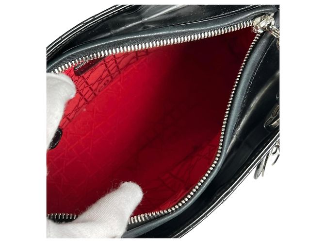 Bolso Christian Dior Lady Cannage Negro - vista 11