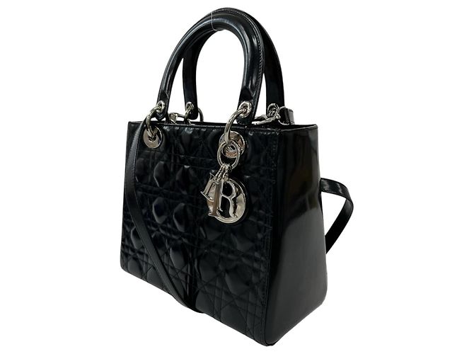 Bolso Christian Dior Lady Cannage Negro - vista 4