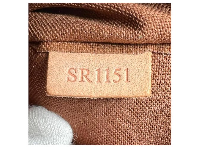 Louis Vuitton Palermo PM Handtasche Braun - Ansicht 17